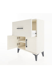 Arges Komodin 3 Raflı Tek Çekmeceli 2 Kapaklı 60x30x80 Aytaşı-Aytaşı