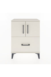 Arges Komodin Tek Raflı Tek Çekmeceli 2 Kapaklı 60x30x80 Aytaşı-Aytaşı