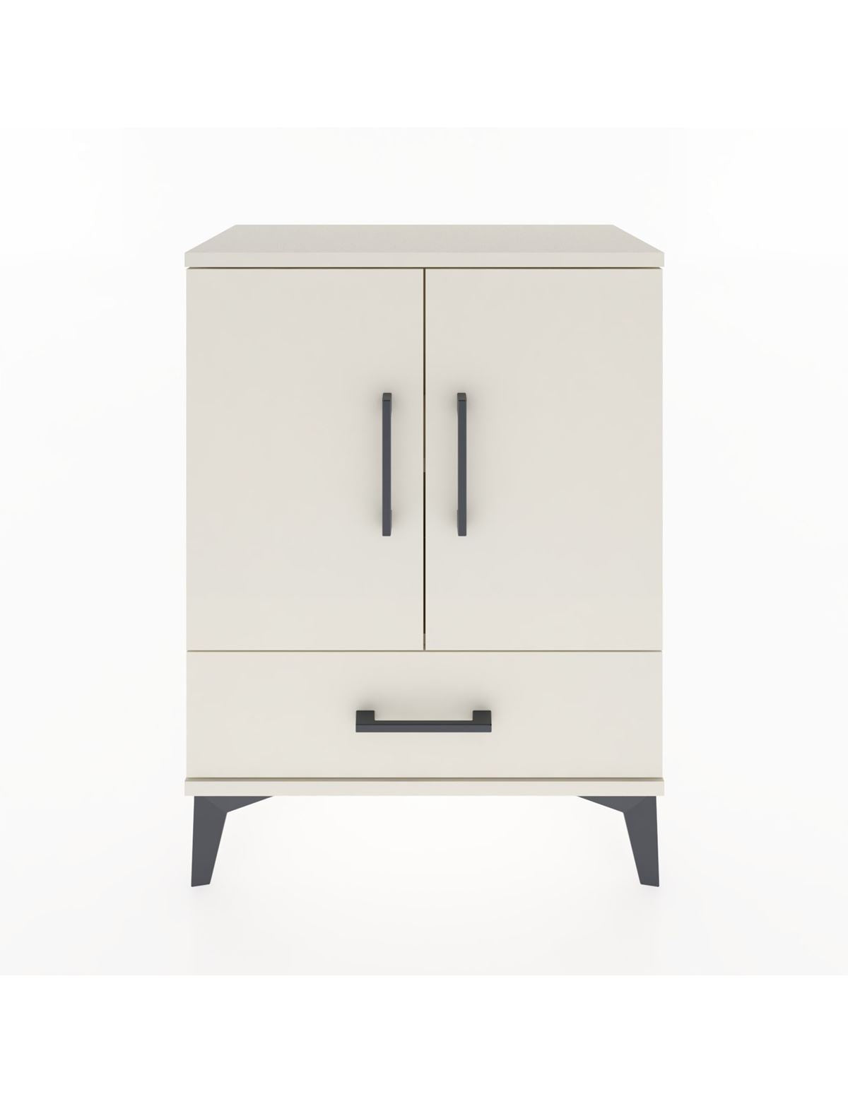 Arges Komodin 2 Raflı Tek Çekmeceli 2 Kapaklı 60x30x80 Aytaşı-Aytaşı