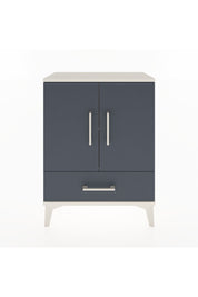 Arges Komodin 2 Raflı Tek Çekmeceli 2 Kapaklı 60x30x80 Aytaşı-Antrasit