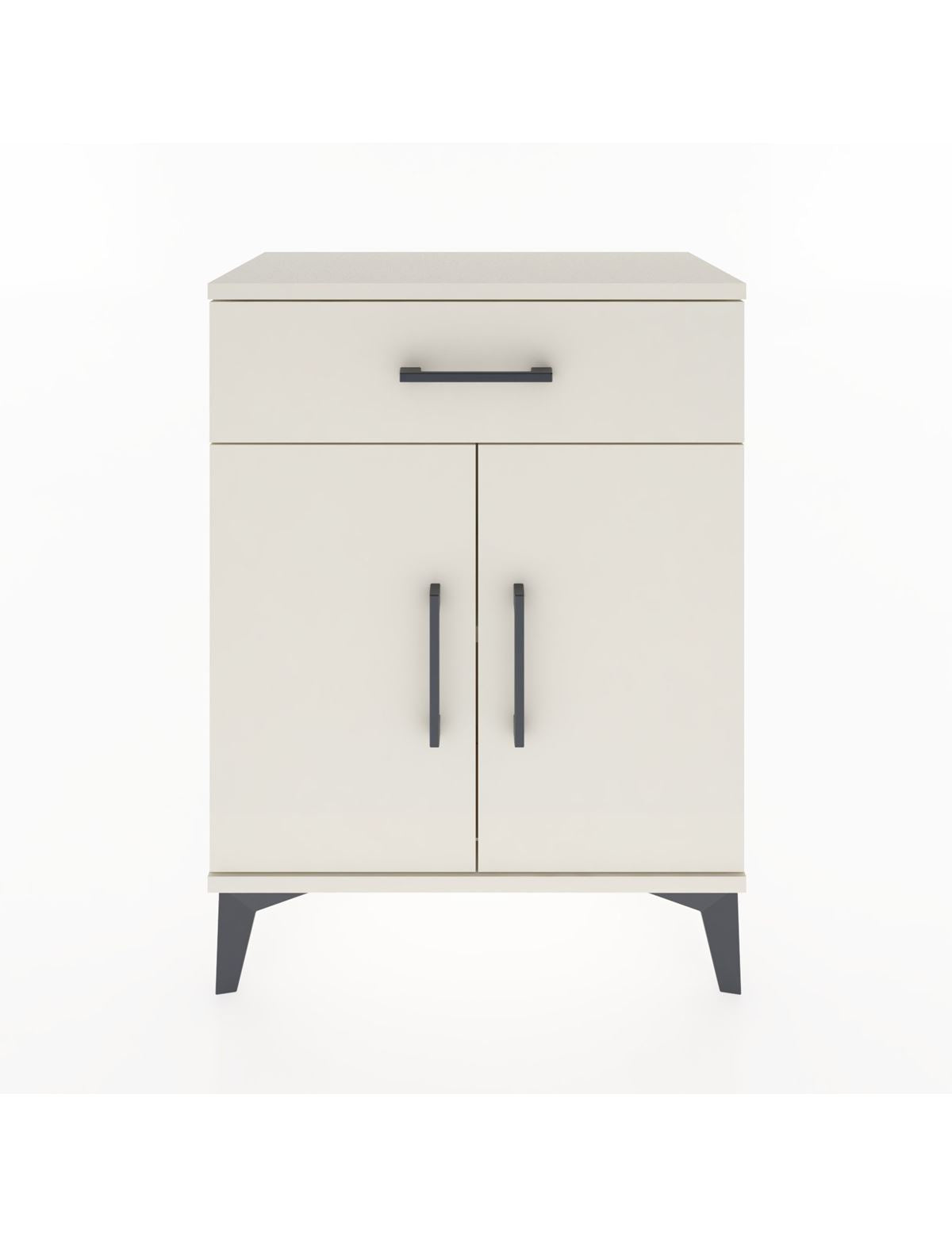 Arges Komodin 2 Raflı Tek Çekmeceli Tek Kapaklı 60x30x80 Aytaşı-Aytaşı