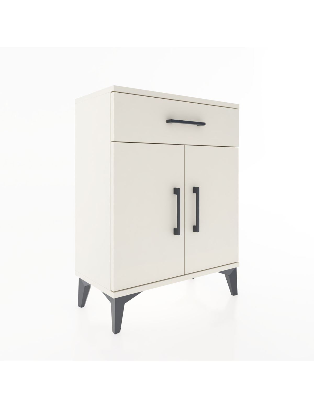 Arges Komodin 2 Raflı Tek Çekmeceli Tek Kapaklı 60x30x80 Aytaşı-Aytaşı