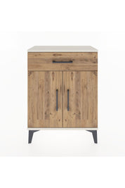 Arges Komodin 2 Raflı Tek Çekmeceli Tek Kapaklı 60x30x80 Aytaşı-Çam