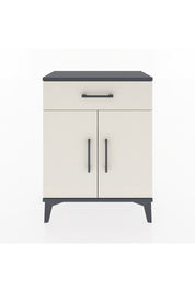 Arges Komodin 2 Raflı Tek Çekmeceli Tek Kapaklı 60x30x80 Antrasit-Aytaşı