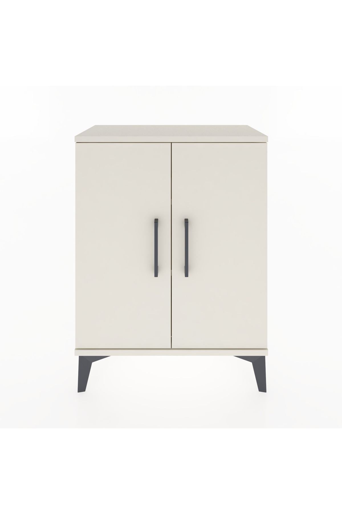 Arges Komodin Tek Raflı Tek Çekmeceli 2 Kapaklı 60x30x80 Aytaşı-Aytaşı