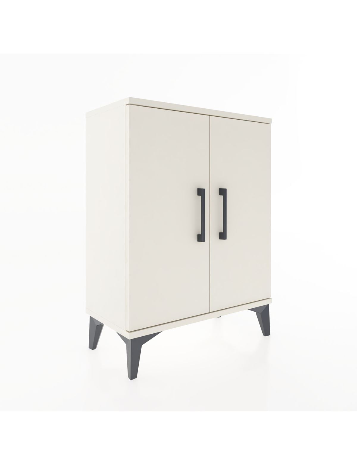 Arges Komodin Tek Raflı Tek Çekmeceli 2 Kapaklı 60x30x80 Aytaşı-Aytaşı