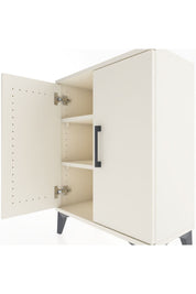 Arges Komodin Tek Raflı Tek Çekmeceli 2 Kapaklı 60x30x80 Aytaşı-Aytaşı