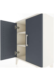 Arges Komodin Tek Raflı Tek Çekmeceli 2 Kapaklı 60x30x80 Aytaşı-Antrasit