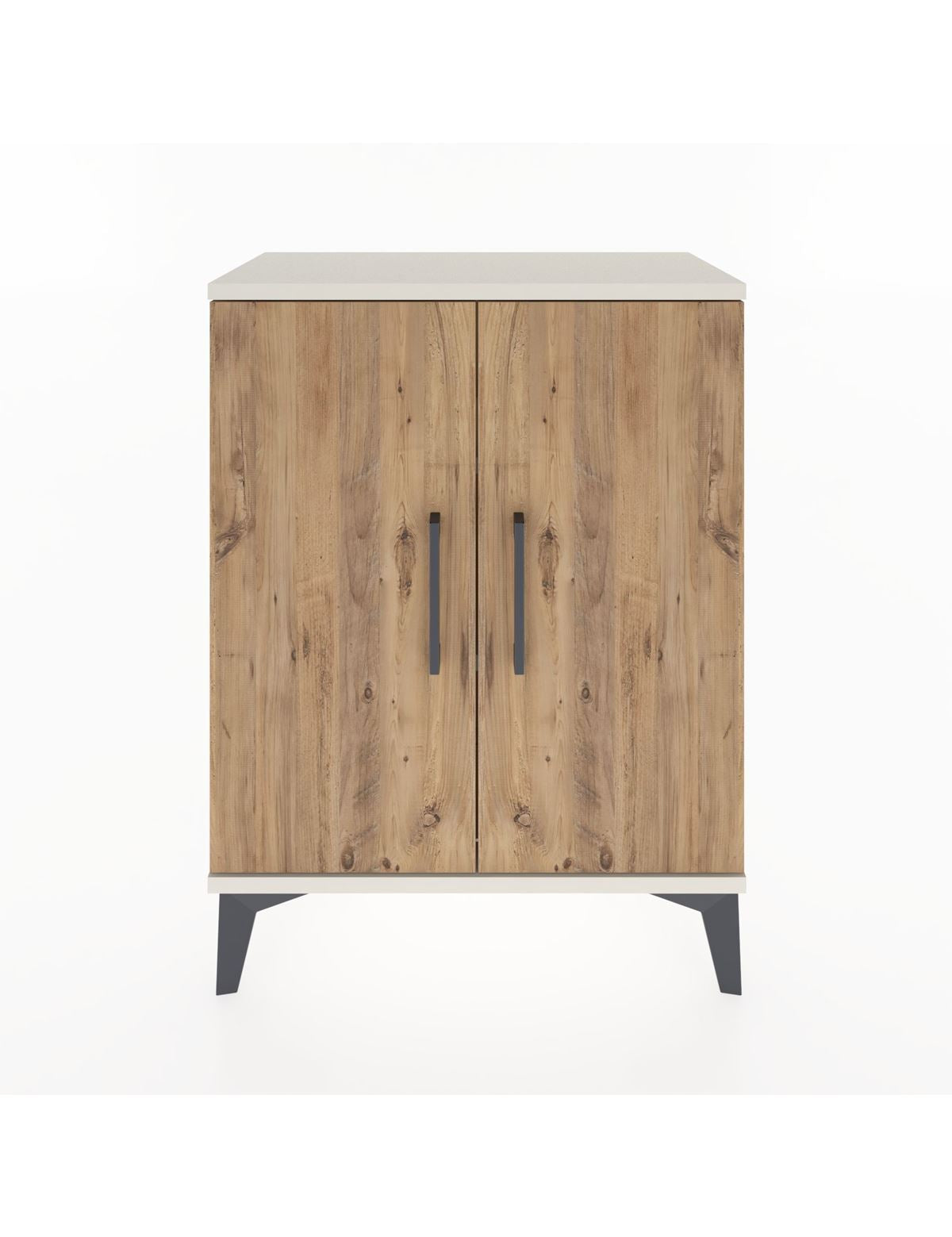 Arges Komodin Tek Raflı Tek Çekmeceli 2 Kapaklı 60x30x80 Aytaşı-Çam