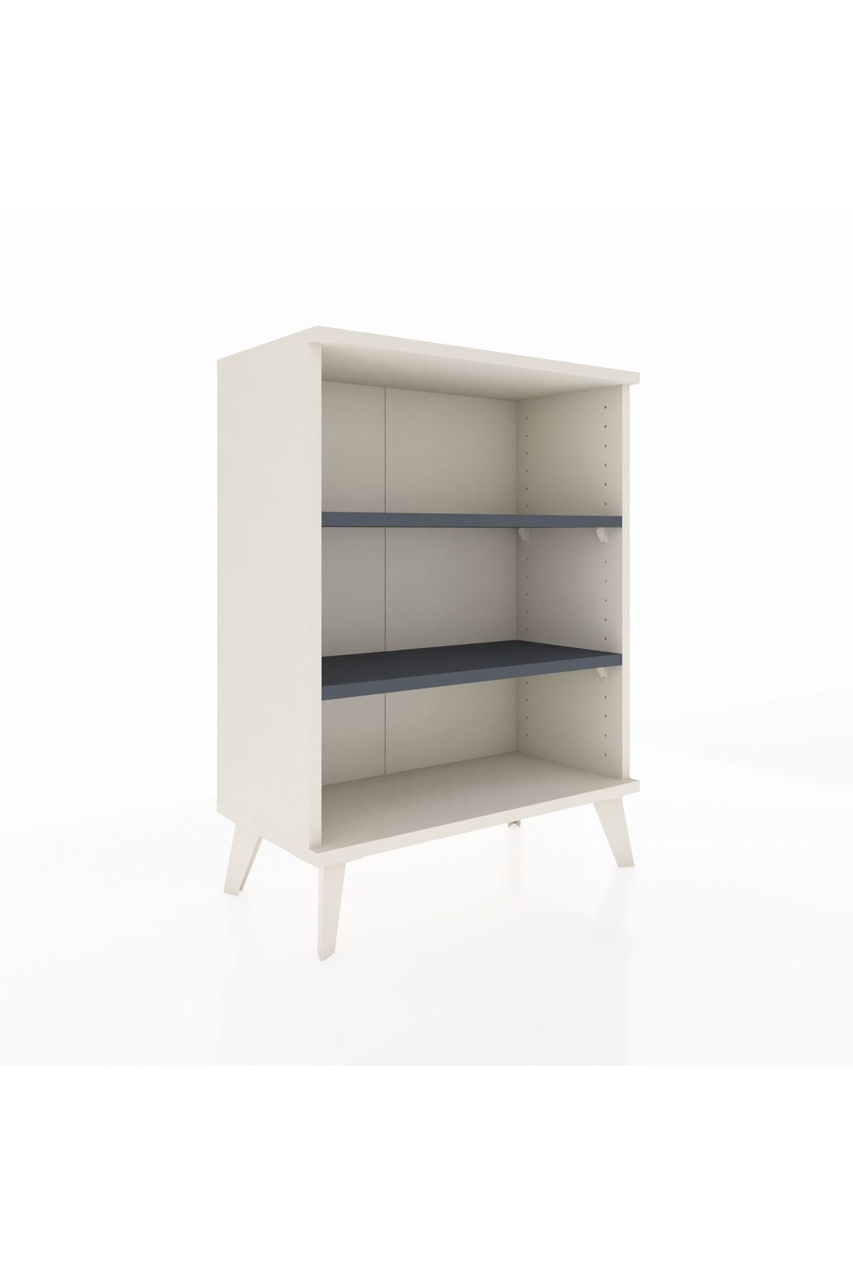 Arges Komodin 2 Raflı 2 Kapaklı 60x30x80 Aytaşı-Antrasit