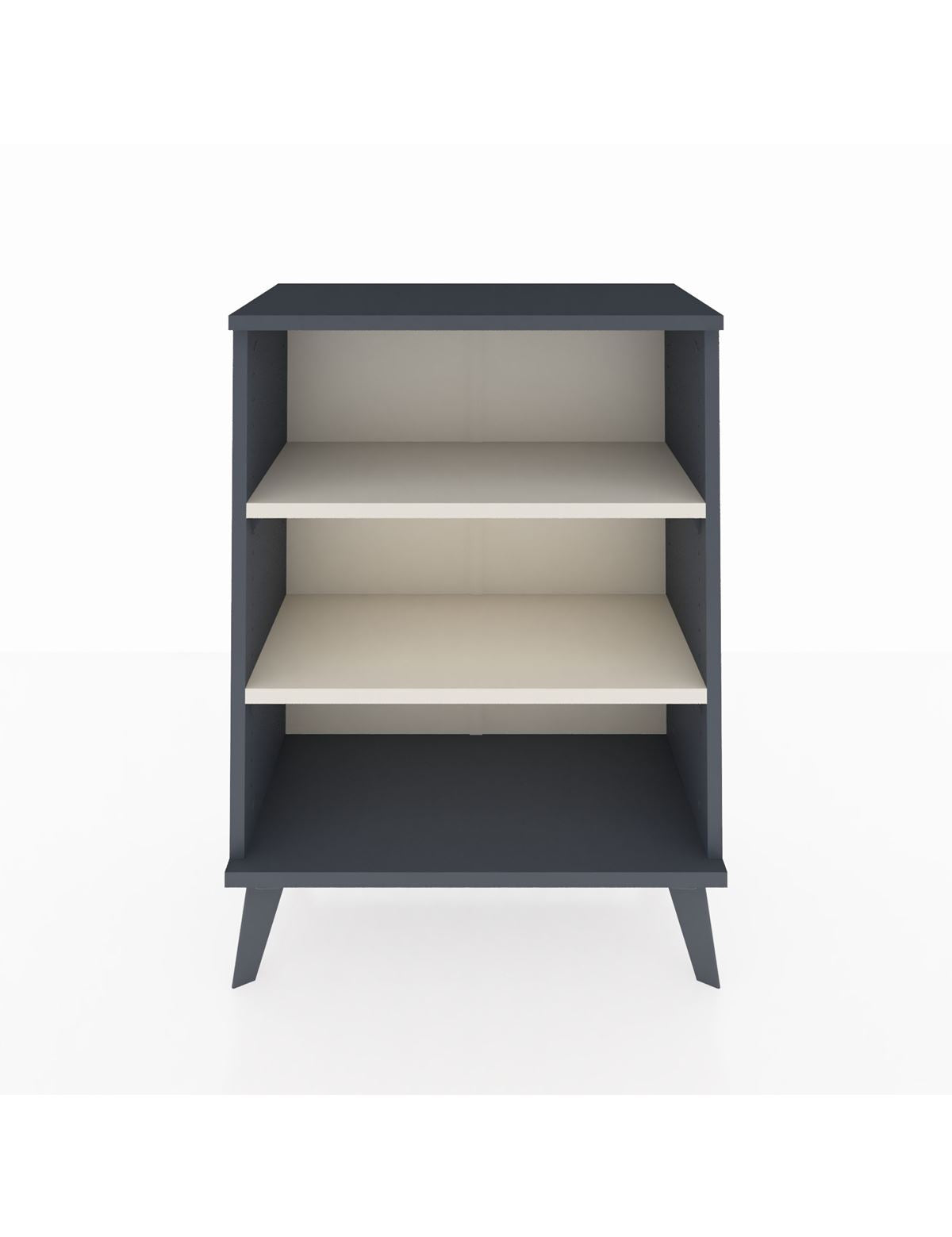 Arges Komodin 2 Raflı 2 Kapaklı 60x30x80 Antrasit-Aytaşı