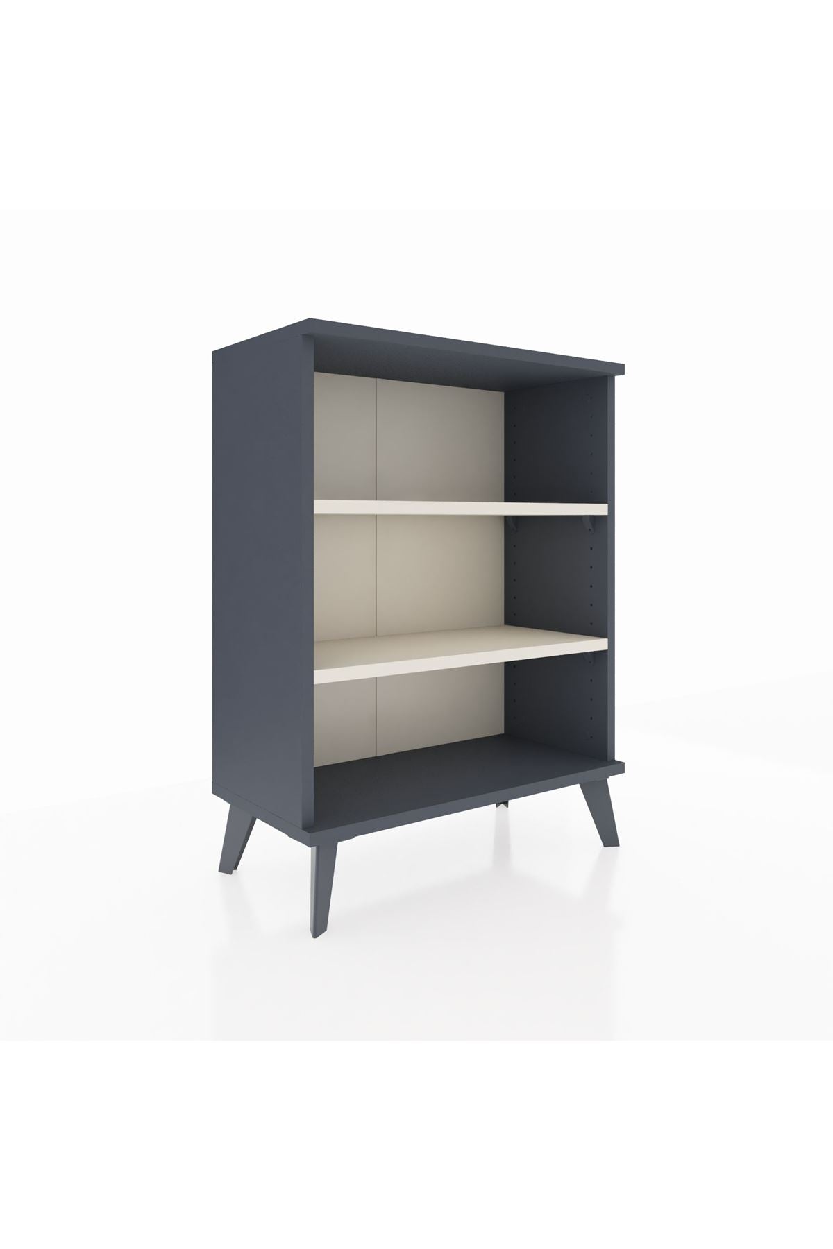 Arges Komodin 2 Raflı 2 Kapaklı 60x30x80 Antrasit-Aytaşı