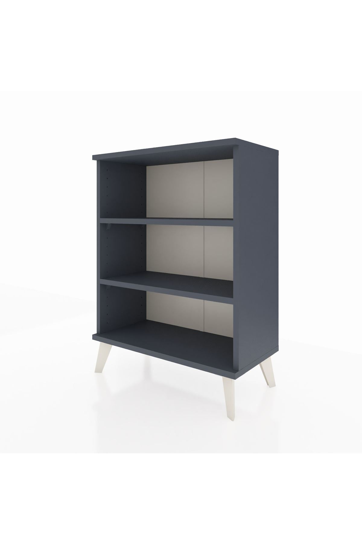 Arges Komodin 2 Raflı 2 Kapaklı 60x30x80 Antrasit-Antrasit