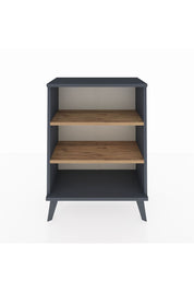 Arges Komodin 2 Raflı 2 Kapaklı 60x30x80 Antrasit-Çam