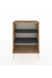 Arges Komodin 2 Raflı 2 Kapaklı 60x30x80 Çam-Antrasit