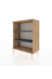 Arges Komodin 2 Raflı 2 Kapaklı 60x30x80 Çam-Antrasit