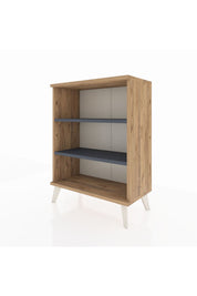 Arges Komodin 2 Raflı 2 Kapaklı 60x30x80 Çam-Antrasit