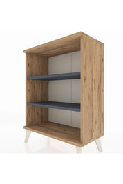 Arges Komodin 2 Raflı 2 Kapaklı 60x30x80 Çam-Antrasit