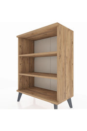 Arges Komodin 2 Raflı 2 Kapaklı 60x30x80 Çam-Çam