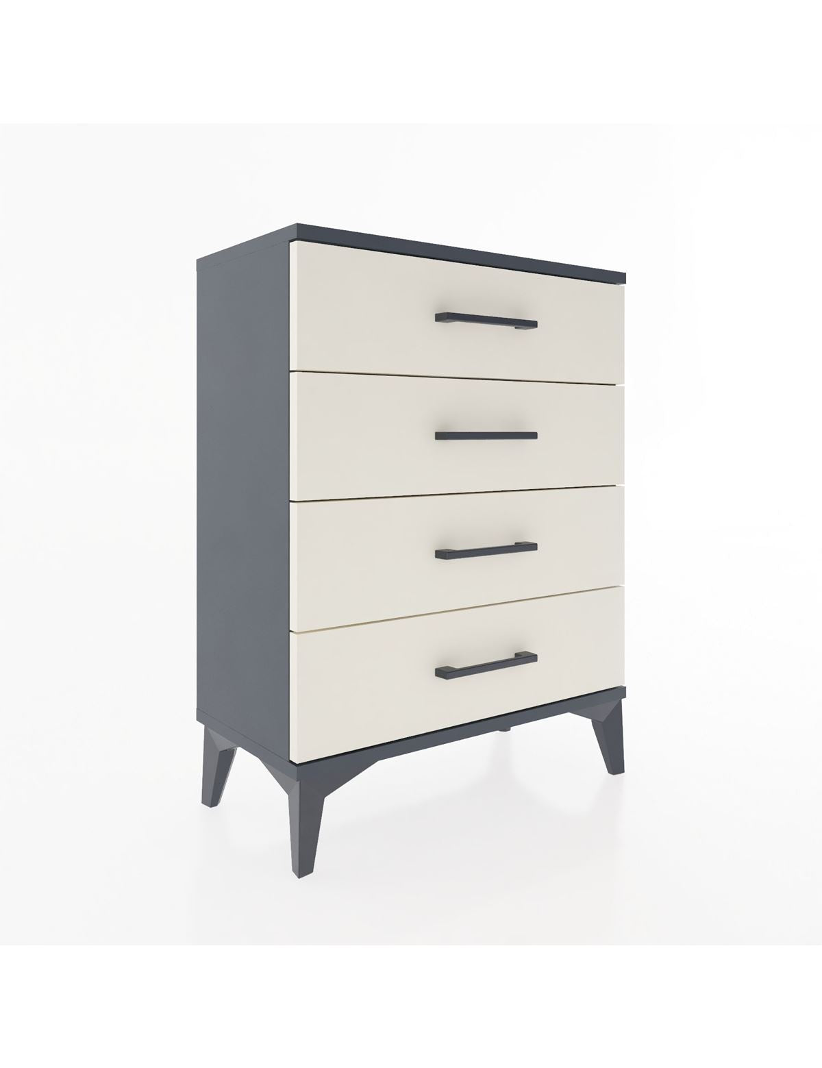 Arges Komodin 2 Raflı 60x30x80 Antrasit-Aytaşı