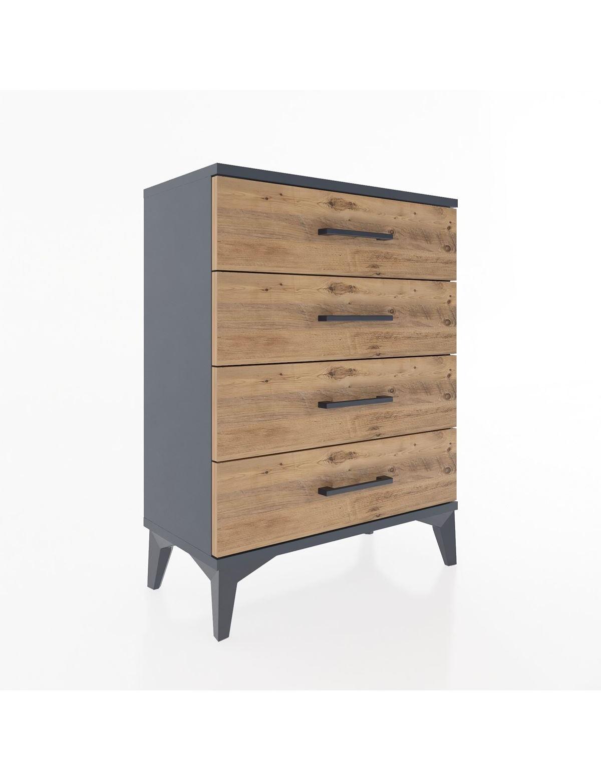 Arges Komodin 2 Raflı 60x30x80 Antrasit-Çam