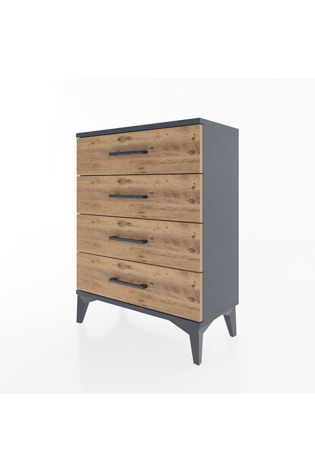 Arges Komodin 2 Raflı 60x30x80 Antrasit-Çam