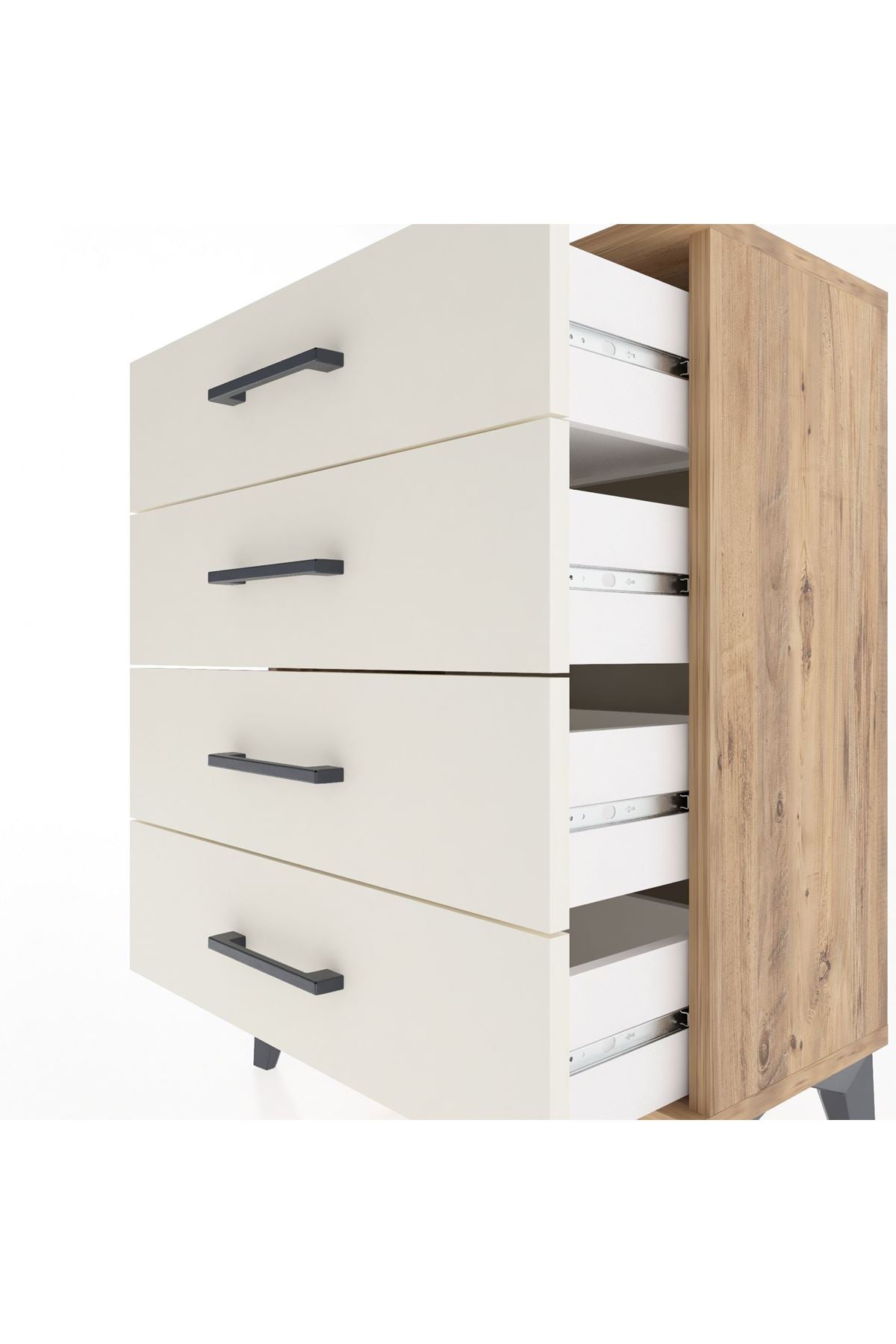 Arges Komodin 2 Raflı 60x30x80 Çam-Aytaşı