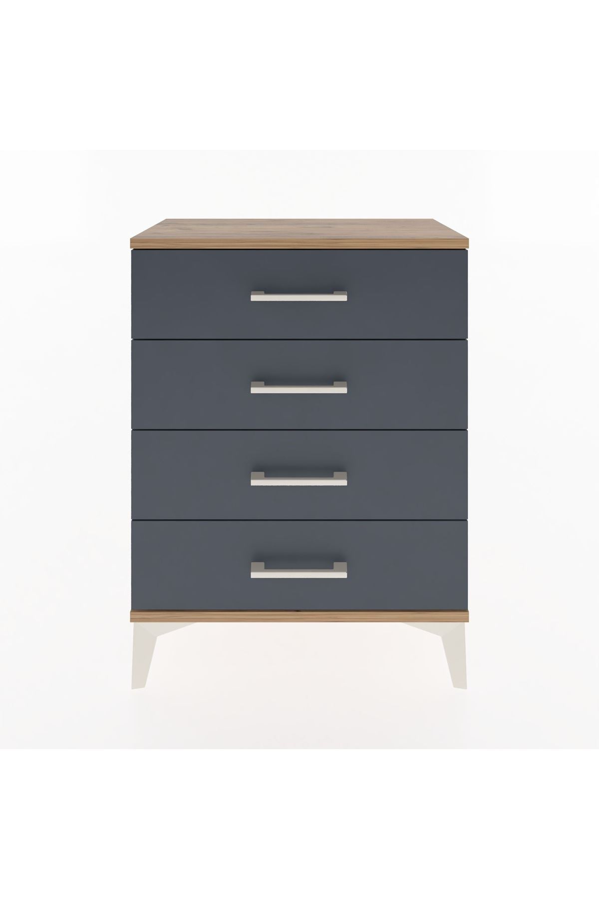 Arges Komodin 2 Raflı 60x30x80 Çam-Antrasit