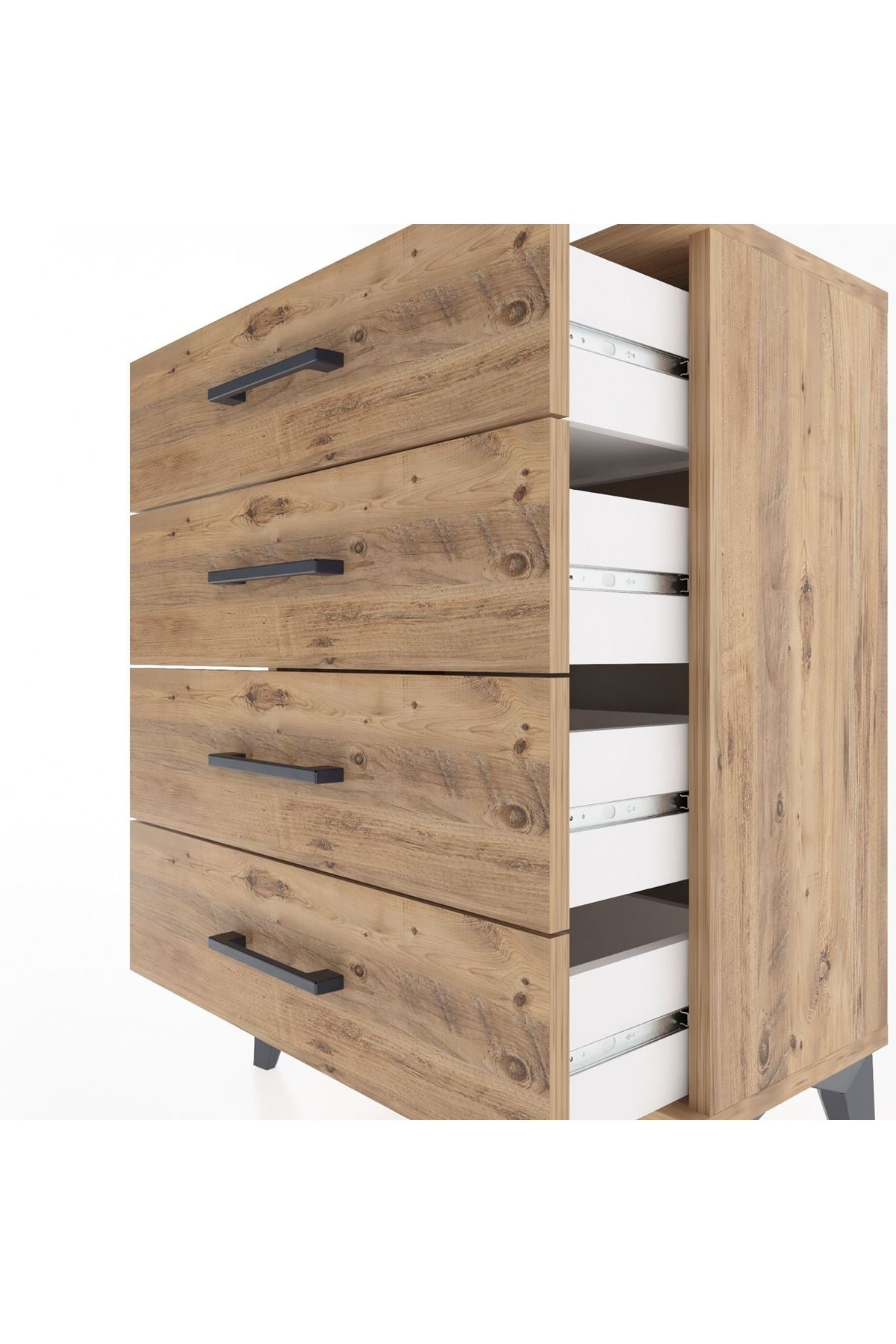 Arges Komodin 2 Raflı 60x30x80 Çam-Çam