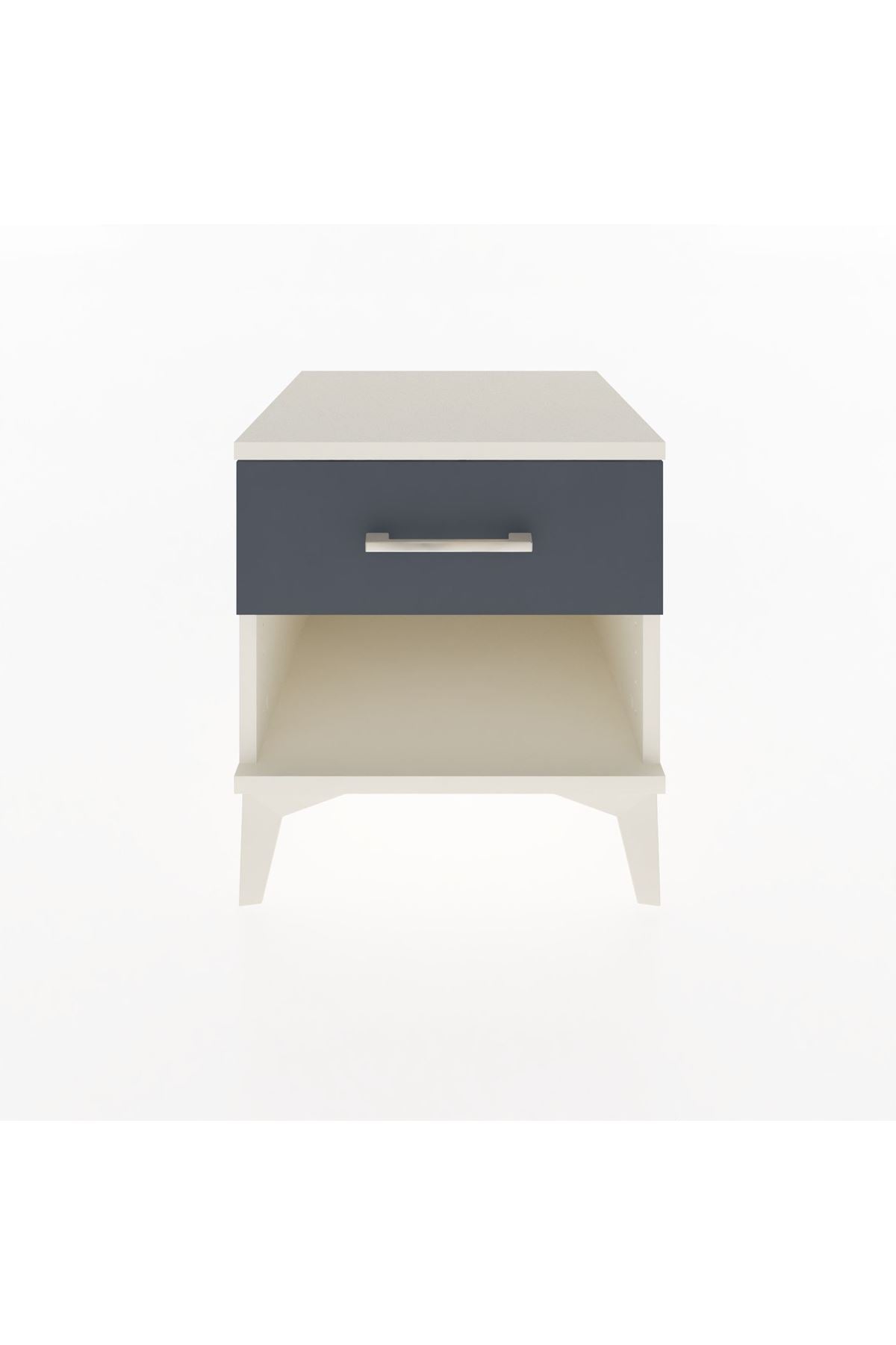 Hyperion Komodin Tek Çekmeceli 44x44x48 Aytaşı-Antrasit