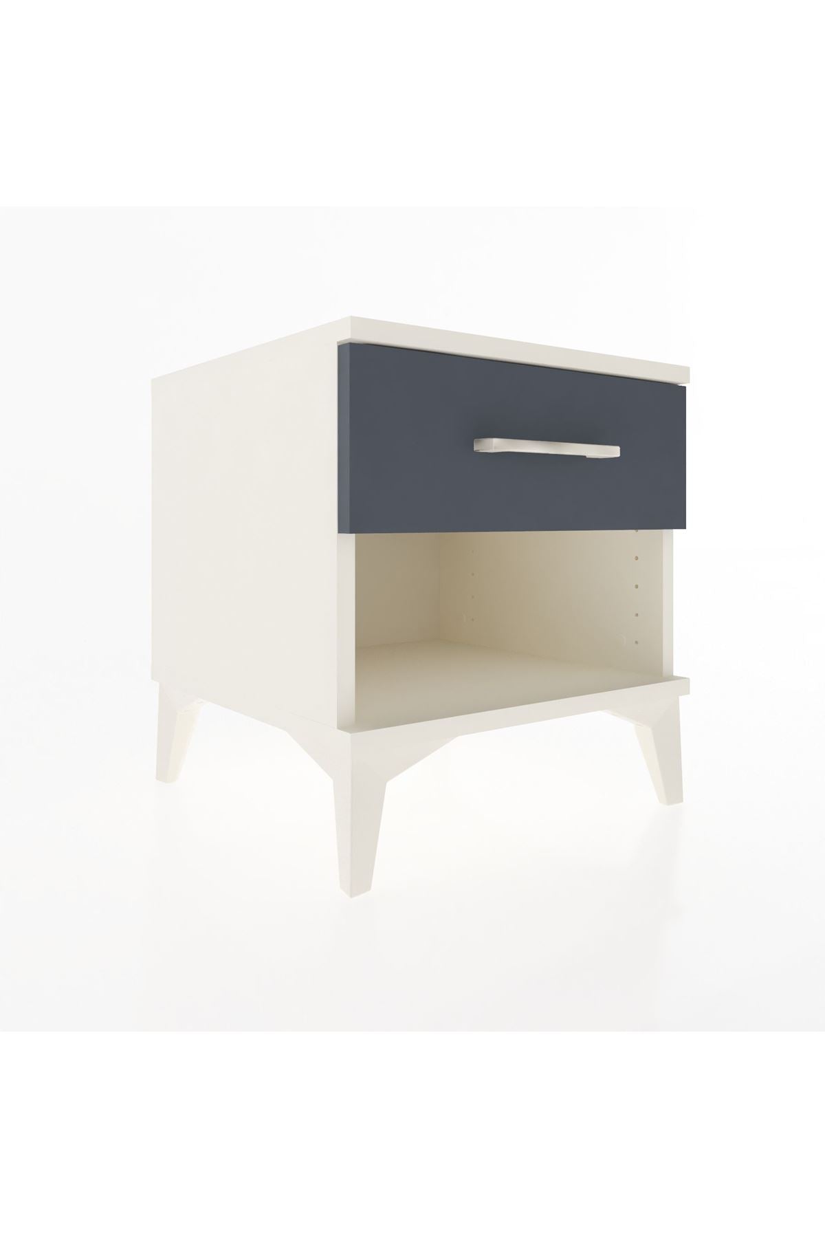 Hyperion Komodin Tek Çekmeceli 44x44x48 Aytaşı-Antrasit