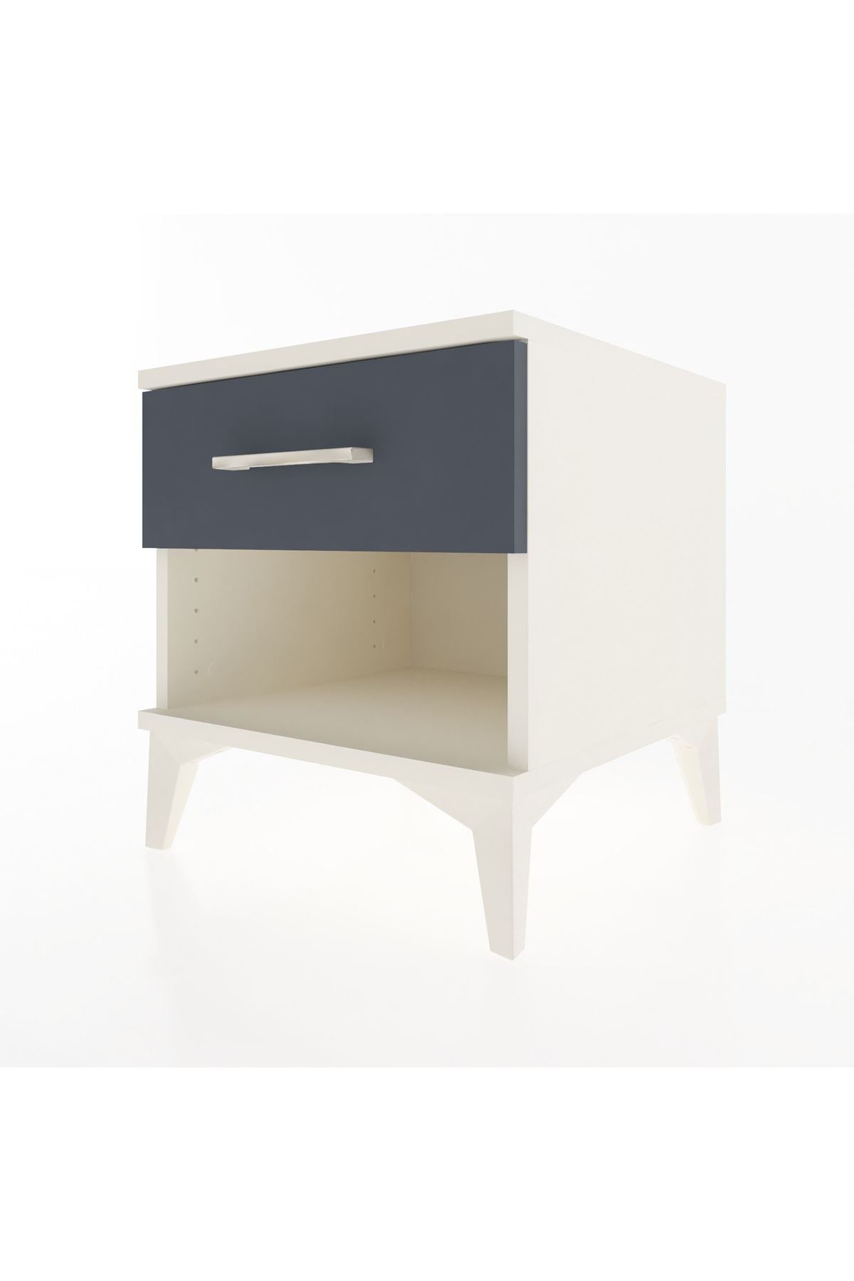 Hyperion Komodin Tek Çekmeceli 44x44x48 Aytaşı-Antrasit