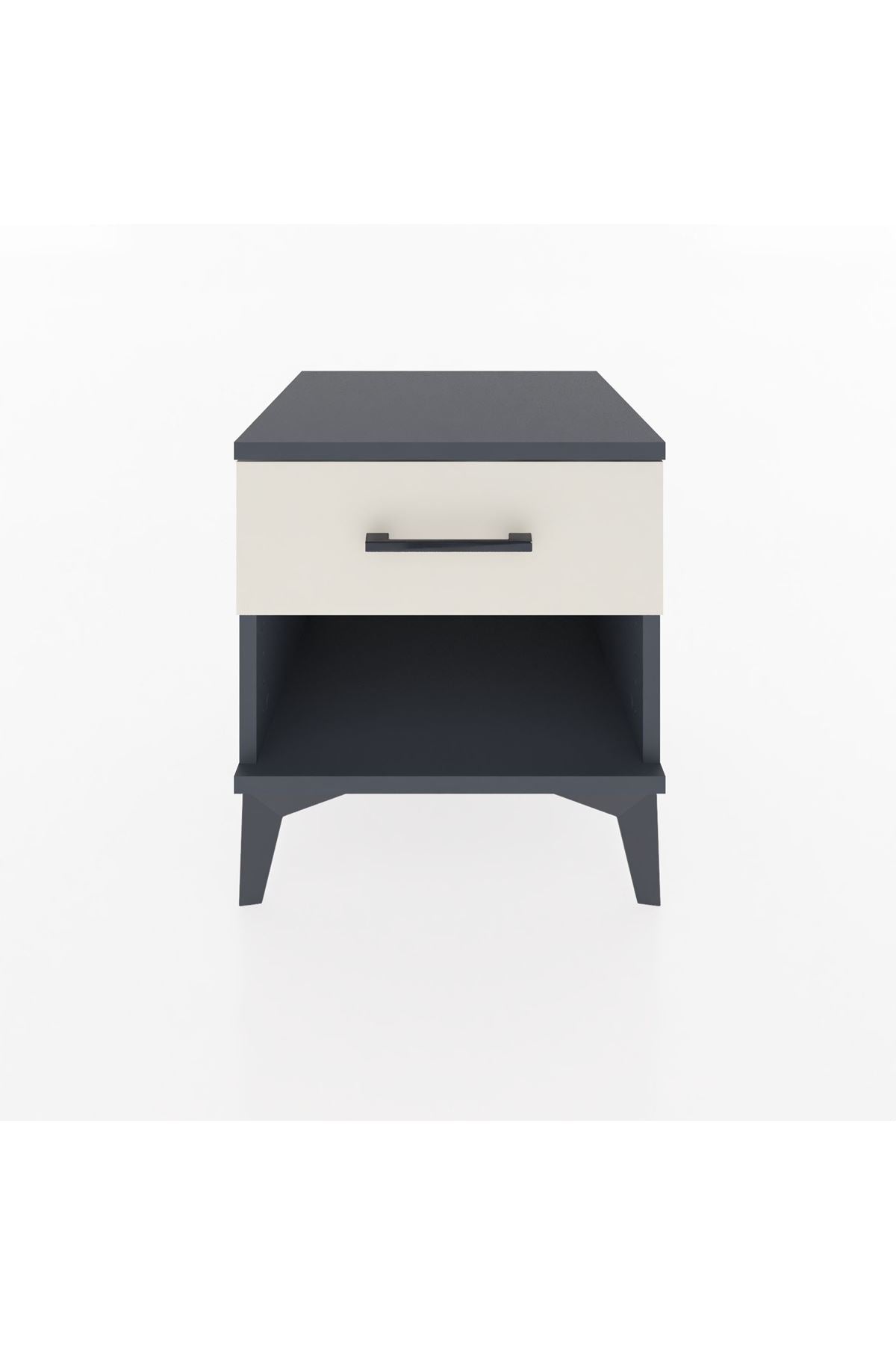 Hyperion Komodin Tek Çekmeceli 44x44x48 Antrasit-Aytaşı