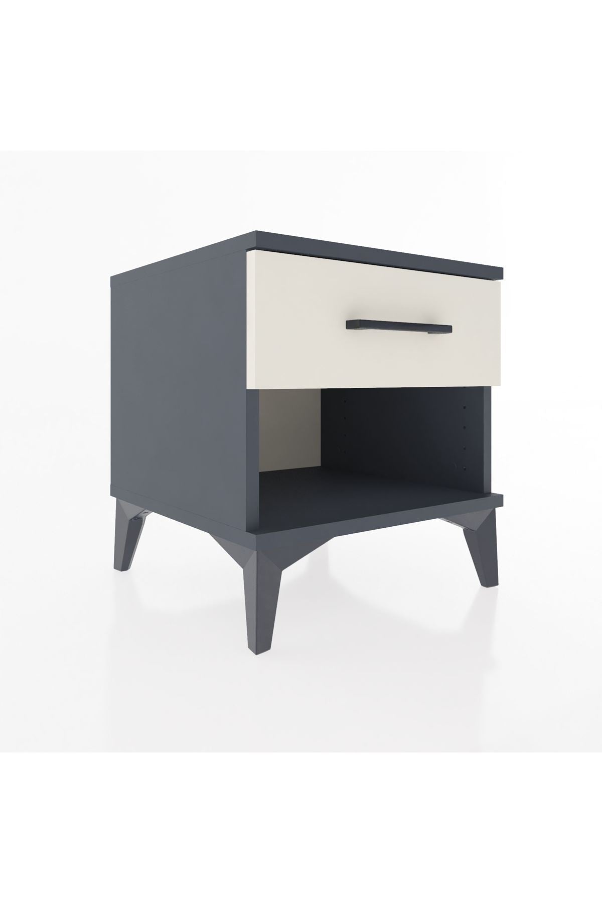 Hyperion Komodin Tek Çekmeceli 44x44x48 Antrasit-Aytaşı