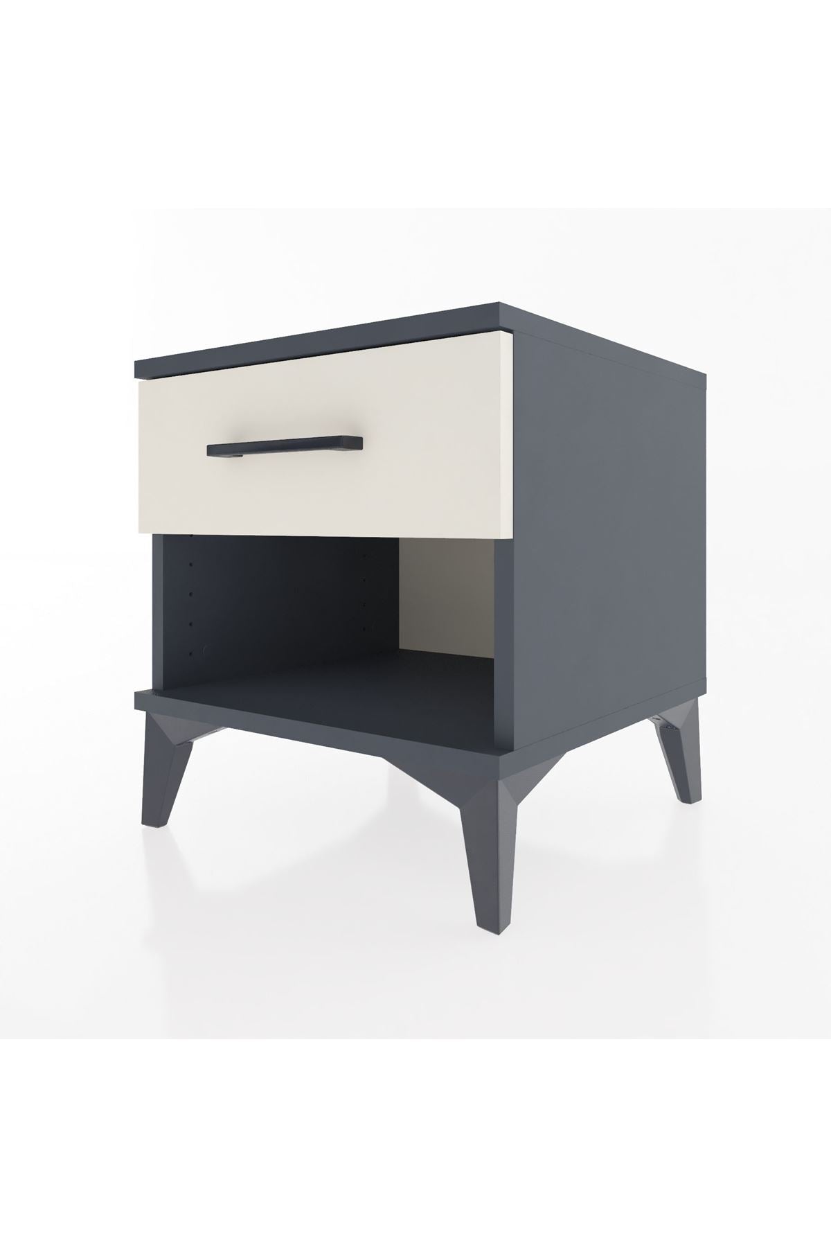 Hyperion Komodin Tek Çekmeceli 44x44x48 Antrasit-Aytaşı