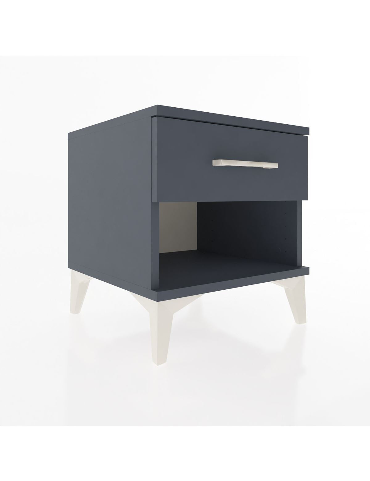 Hyperion Komodin Tek Çekmeceli 44x44x48 Antrasit-Antrasit