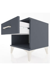 Hyperion Komodin Tek Çekmeceli 44x44x48 Antrasit-Antrasit