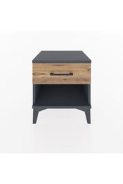 Hyperion Komodin Tek Çekmeceli 44x44x48 Antrasit-Çam