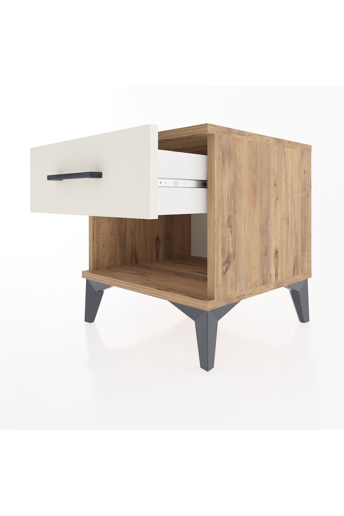 Hyperion Komodin Tek Çekmeceli 44x44x48 Çam-Aytaşı