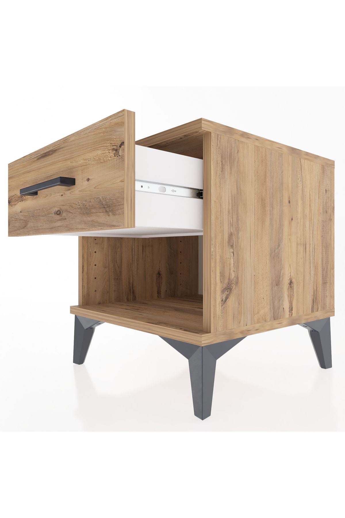 Hyperion Komodin Tek Çekmeceli 44x44x48 Çam-Çam