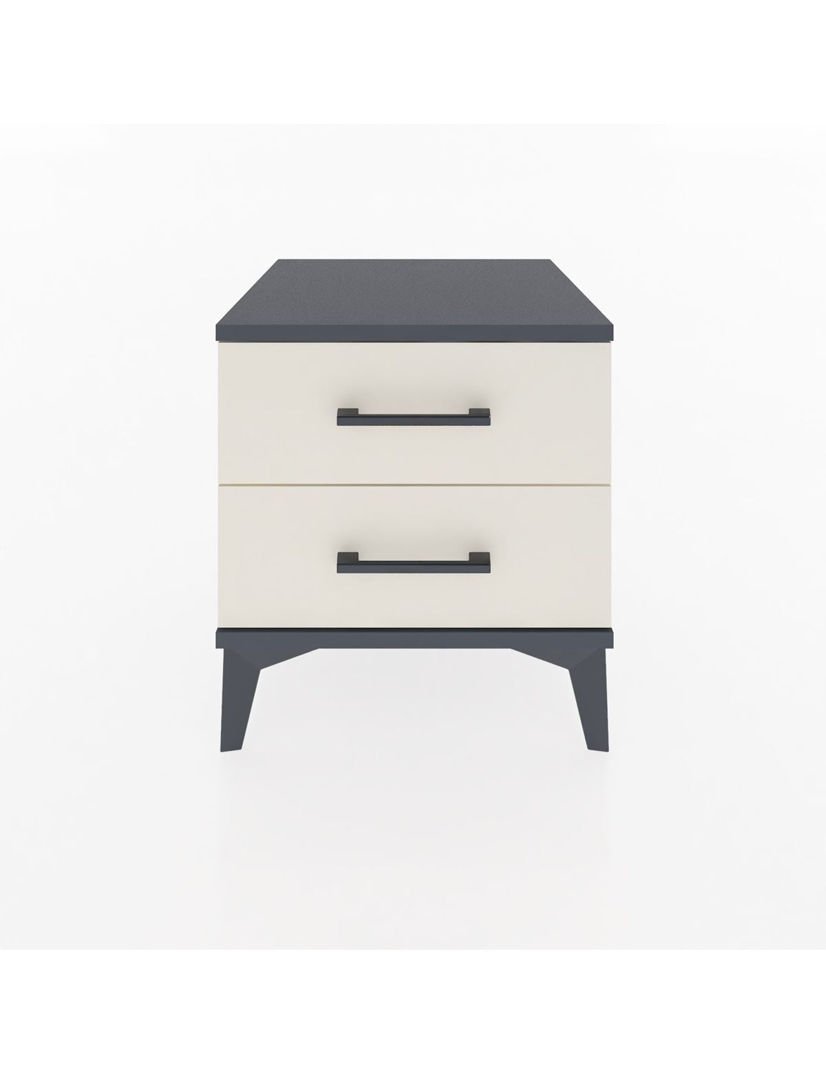 Hyperion Komodin 2 Çekmeceli 44x44x48 Antrasit-Aytaşı