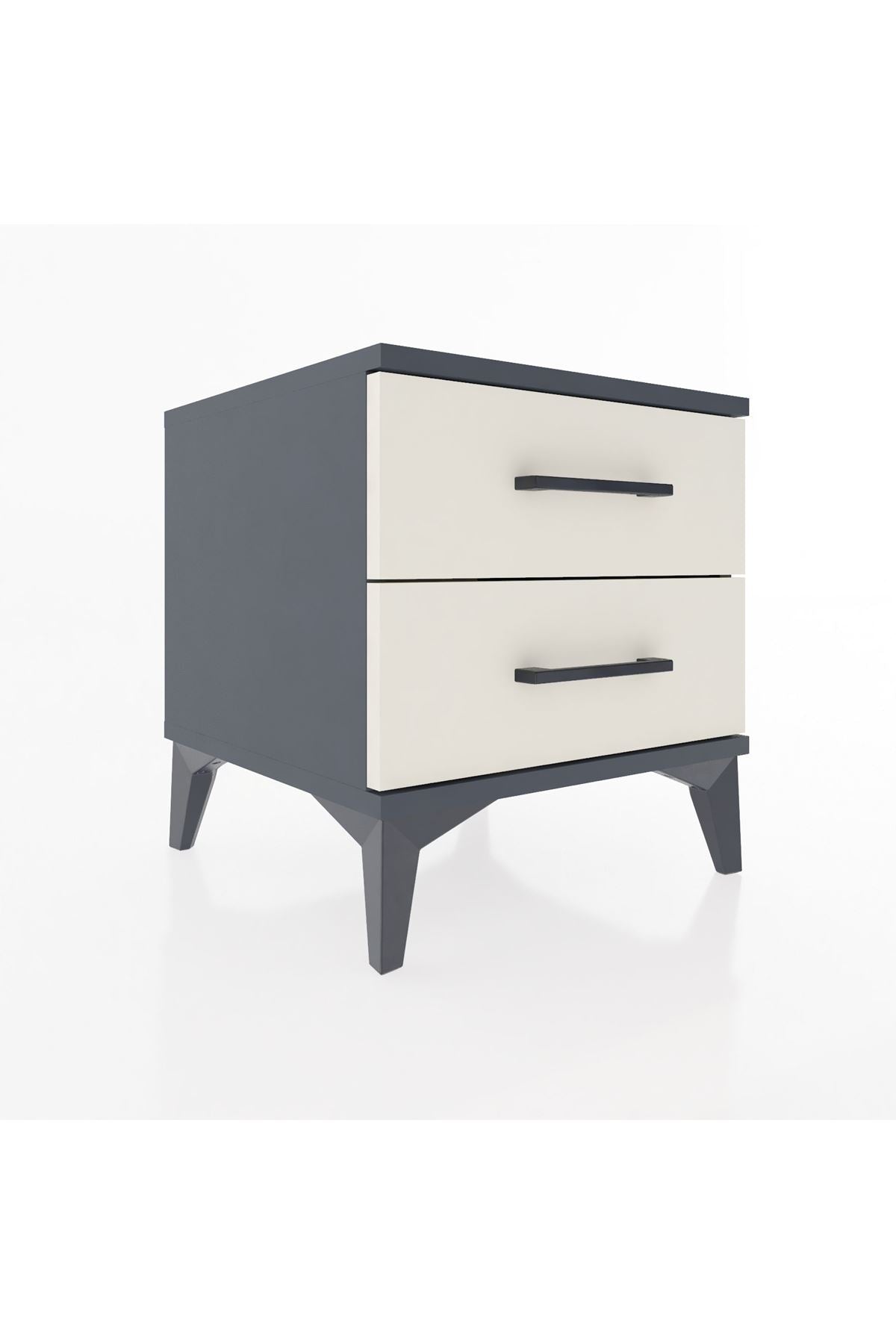 Hyperion Komodin 2 Çekmeceli 44x44x48 Antrasit-Aytaşı