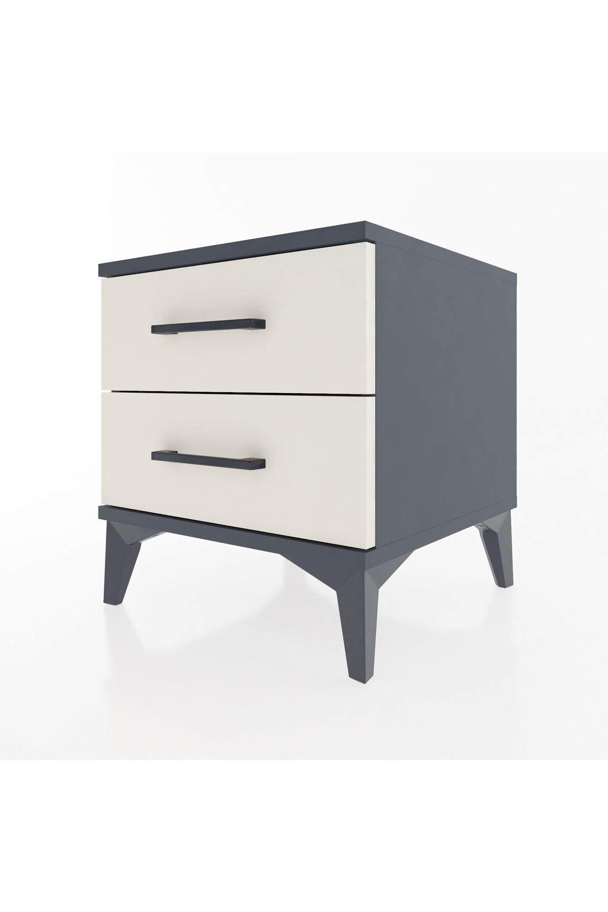 Hyperion Komodin 2 Çekmeceli 44x44x48 Antrasit-Aytaşı