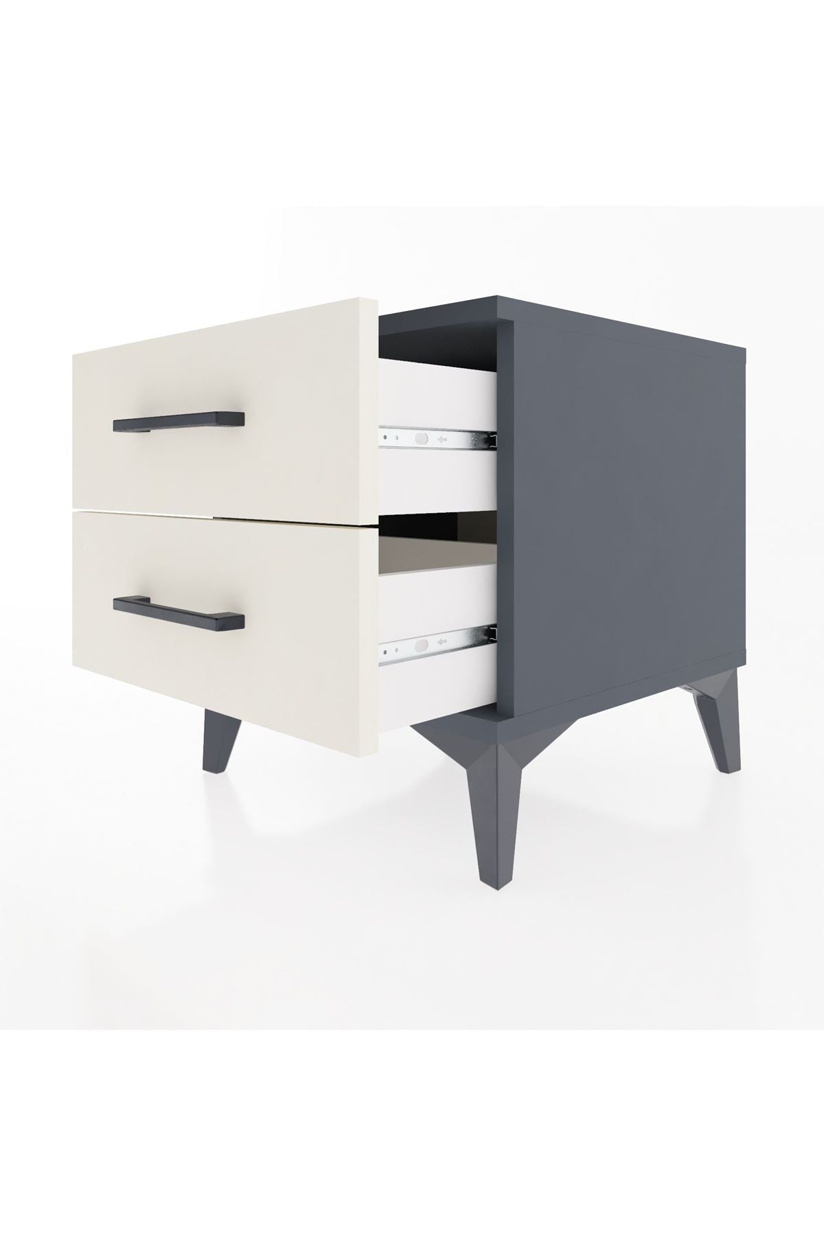 Hyperion Komodin 2 Çekmeceli 44x44x48 Antrasit-Aytaşı