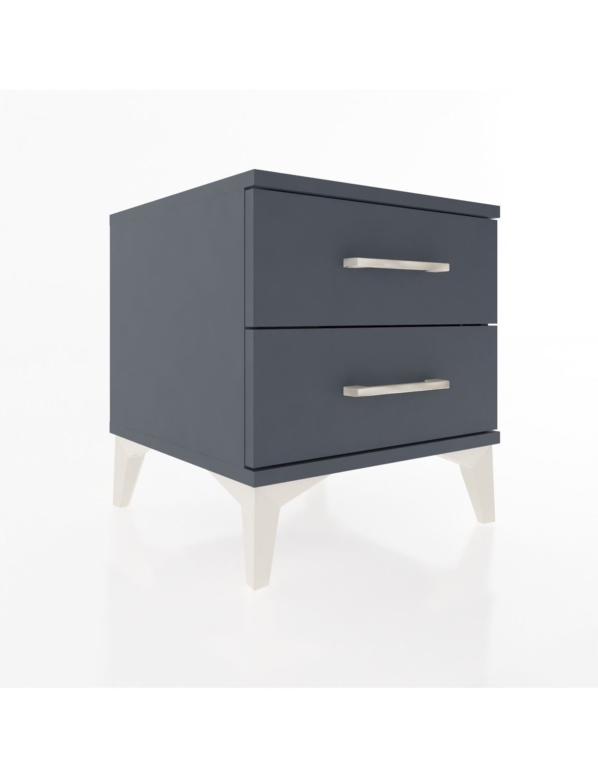 Hyperion Komodin 2 Çekmeceli 44x44x48 Antrasit-Antrasit