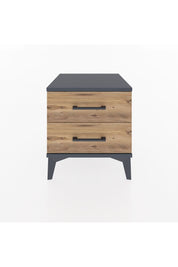 Hyperion Komodin 2 Çekmeceli 44x44x48 Antrasit-Çam