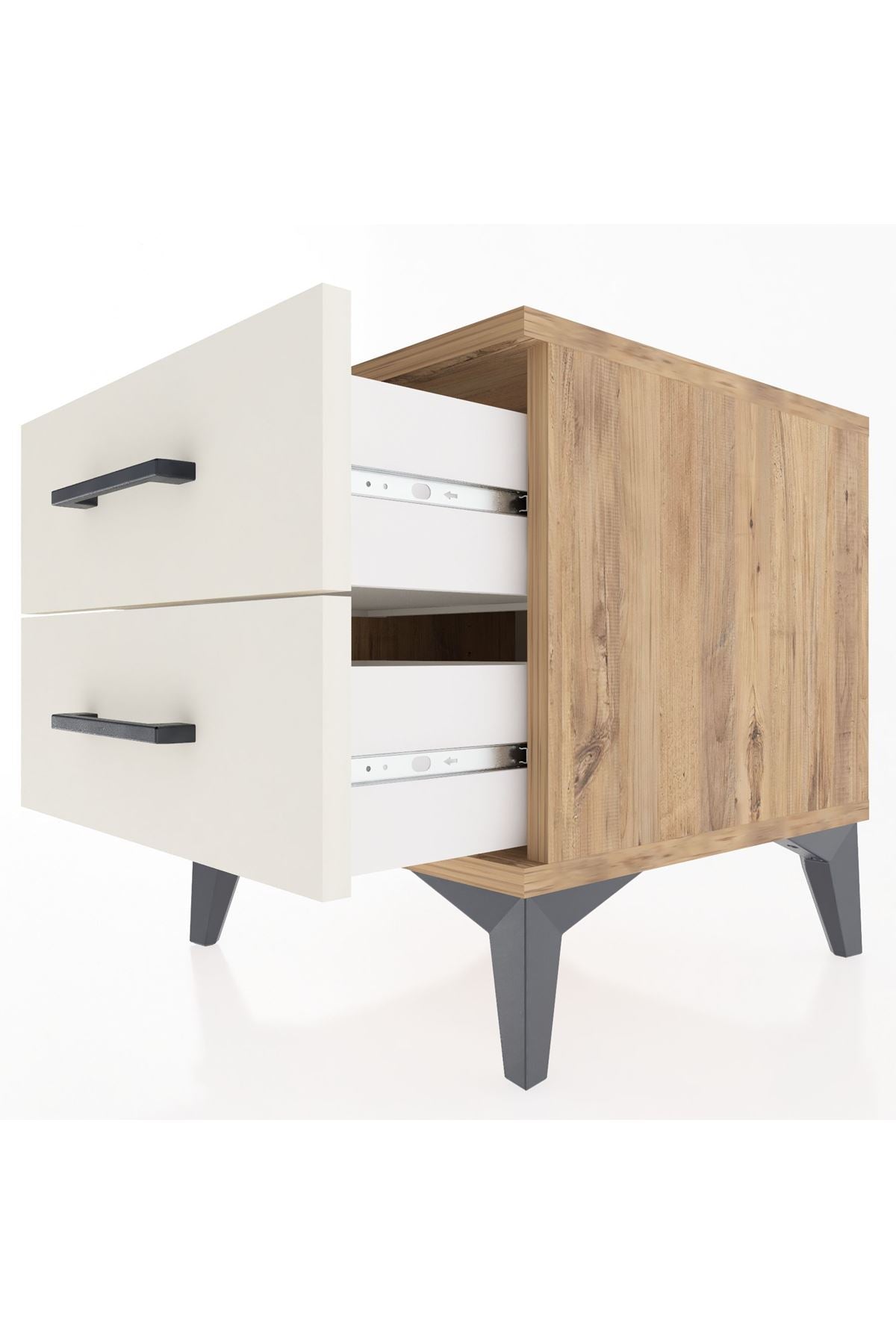 Hyperion Komodin 2 Çekmeceli 44x44x48 Çam-Aytaşı