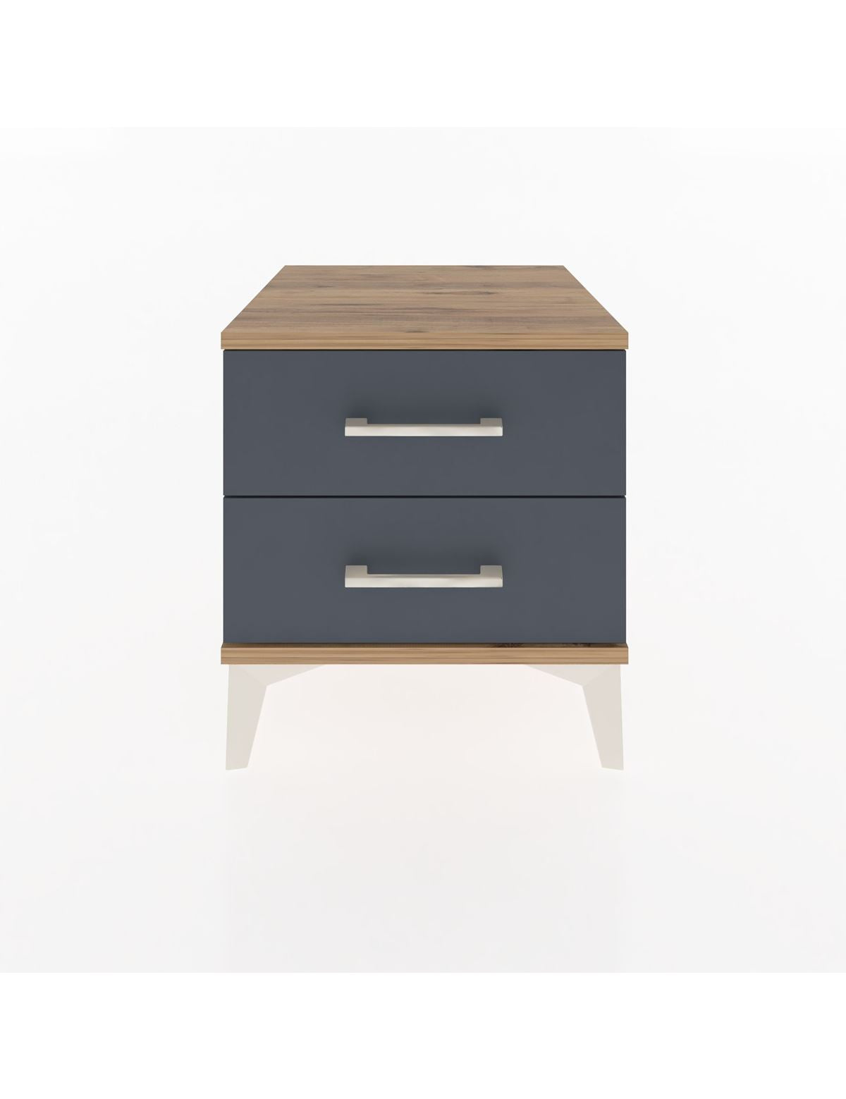 Hyperion Komodin 2 Çekmeceli 44x44x48 Çam-Antrasit