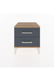Hyperion Komodin 2 Çekmeceli 44x44x48 Çam-Antrasit