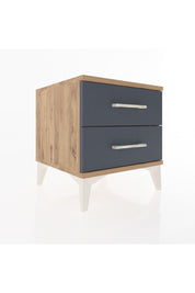 Hyperion Komodin 2 Çekmeceli 44x44x48 Çam-Antrasit